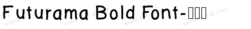 Futurama Bold Font字体转换